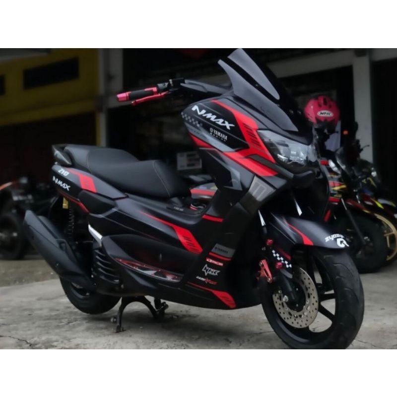 decal nmax old motip simple gratis ganti warna+ tulisan