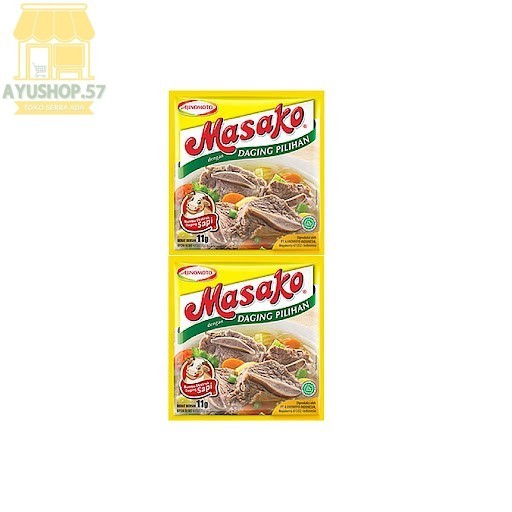 

Masako Kaldu Penyedap [12 sachet/renceng] - Sapi - AYUSHOP57