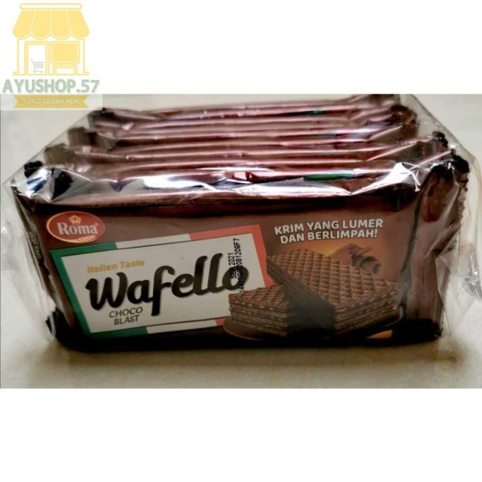 

Roma Wafello Coklat 17gr (isi 10pcs/pak) - AYUSHOP57