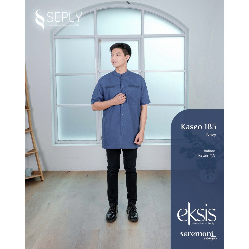 SEPLY - Koko Dewasa Laki-Laki Lengan Pendek Kekinian Model Terbaru KASEO 185 - Koko Premium Pria - K