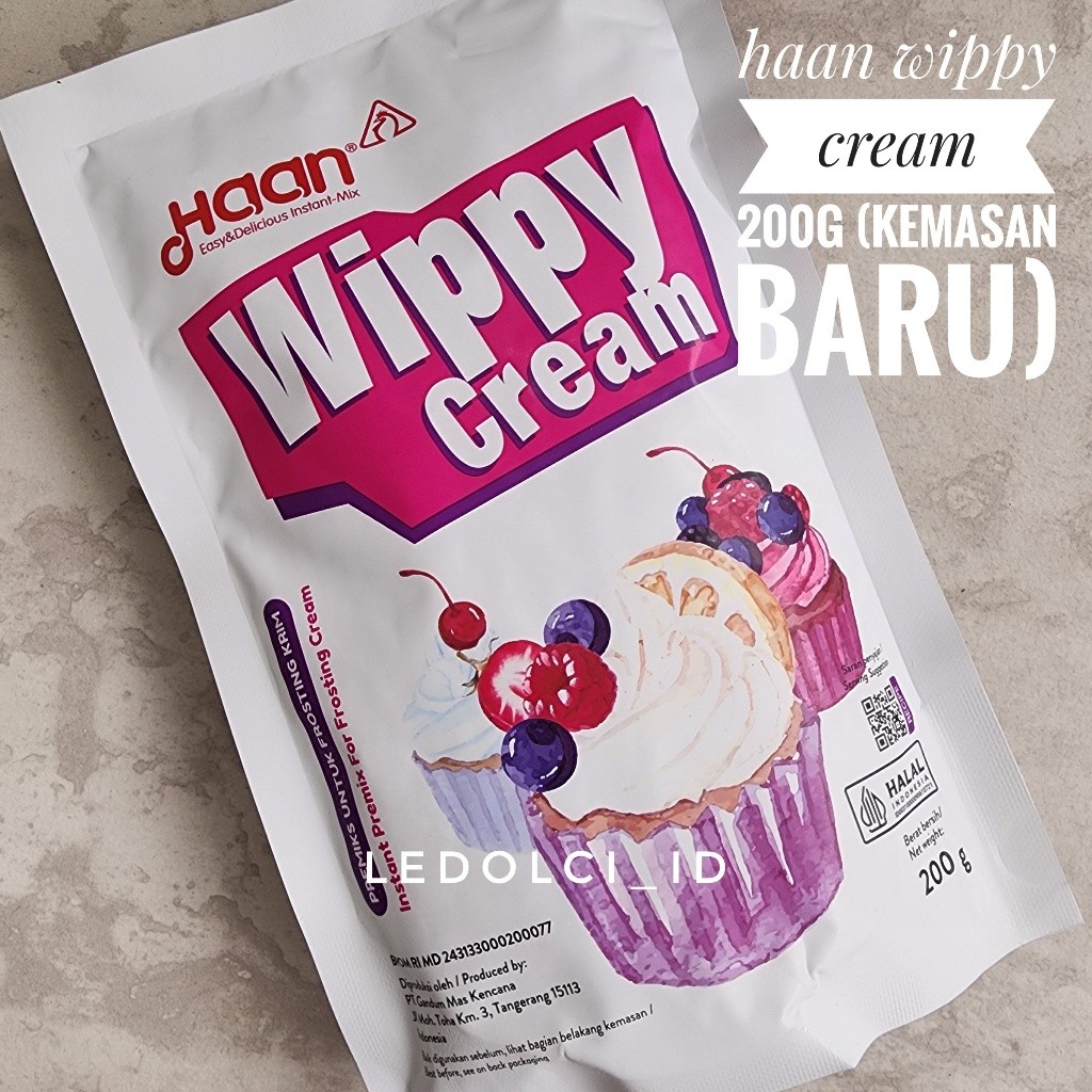 

TERMURAH! HAAN WIPPY CREAM WHIPPING CREAM BUBUK POWDER 200 GR