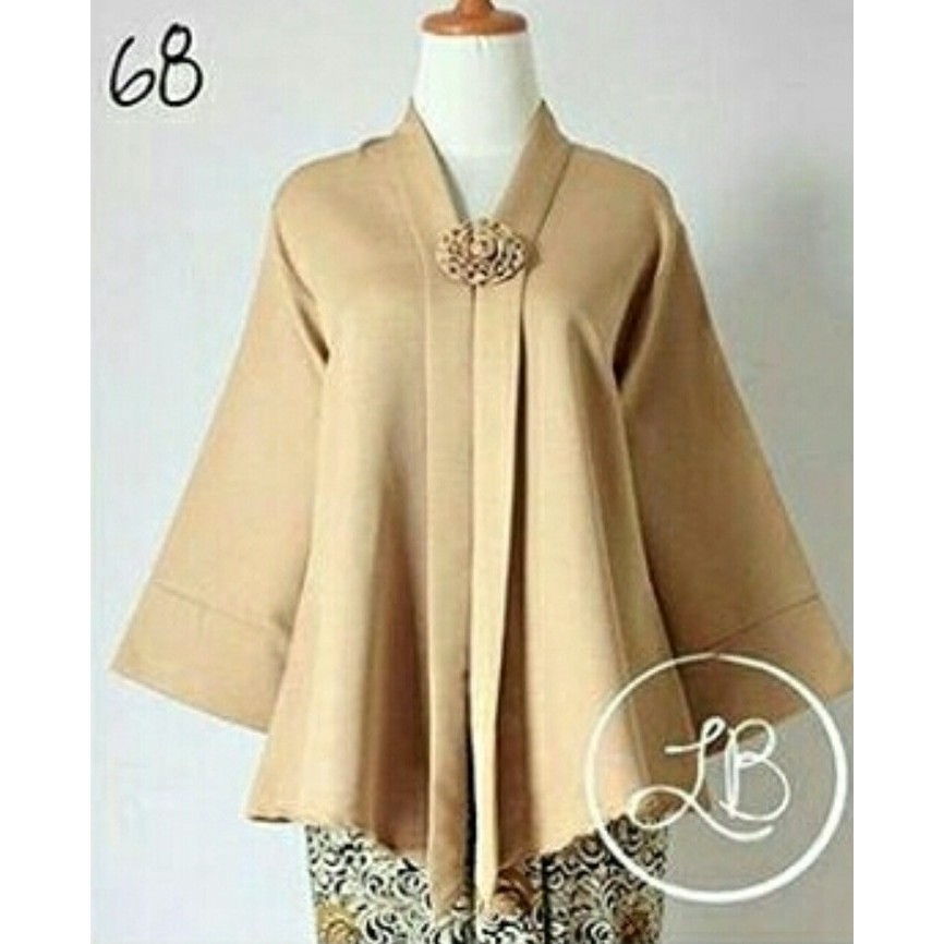 

✨NEW✨ -ATASAN KEBAYA FLOY KUTU BARU CREAM - Cream, L
