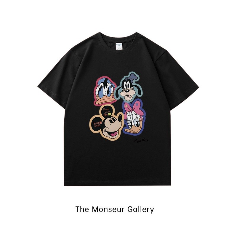 【Trendy】The Monseur Gallery T-shirt Starry Sky pdonald bebek dan mickey mouse Terbaru kaus wanita ko
