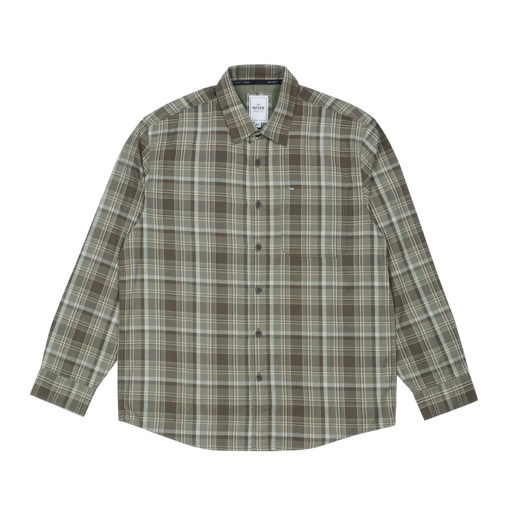 MGee Kemeja Lengan Panjang Pria M Gee Original Texas C032 Olive