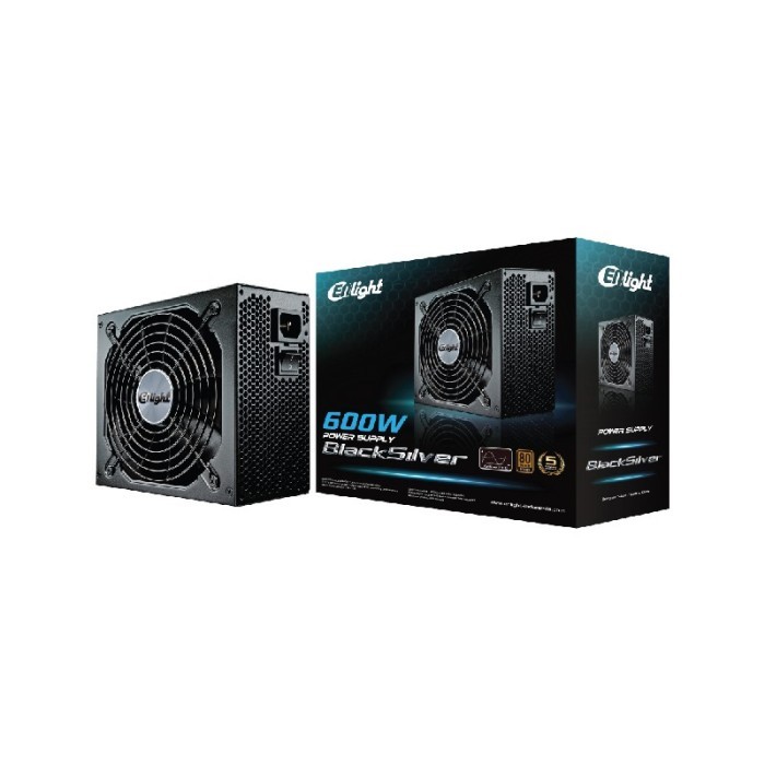 Power Supply Enlight 600W 80+ BRONZE - Black Silver Edition
