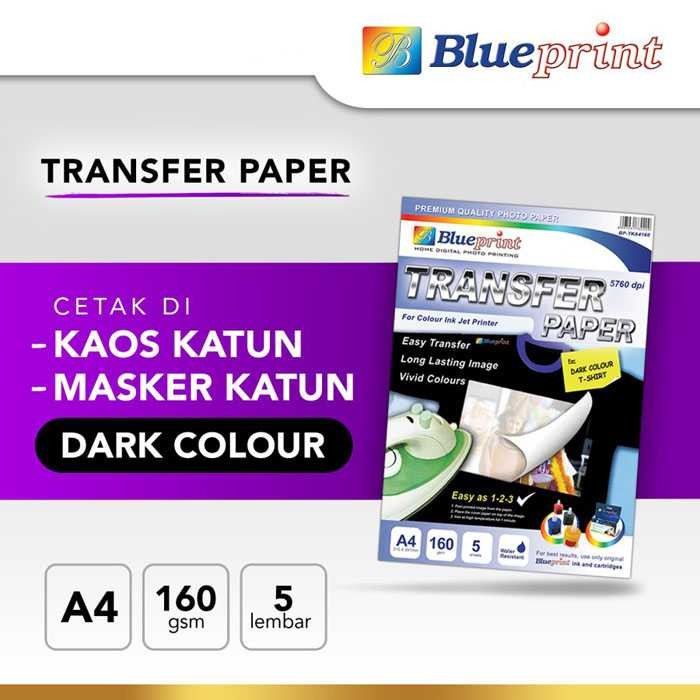 

Blueprint BP-TKA4160 Transfer Paper Dark A4 Sri Rejeki