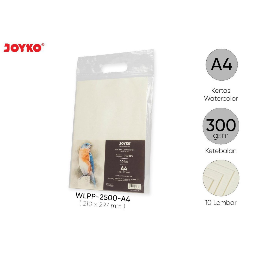 

Joyko watercolor paper/kertas cat air 300gsm (10lembar)