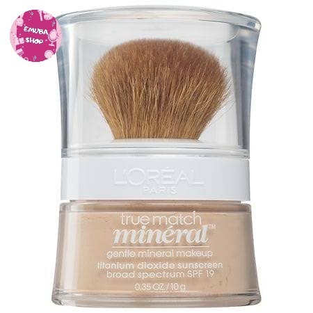 L'Oreal Loreal Paris True Match Mineral Makeup Powder Bedak Tabur - soft ivory