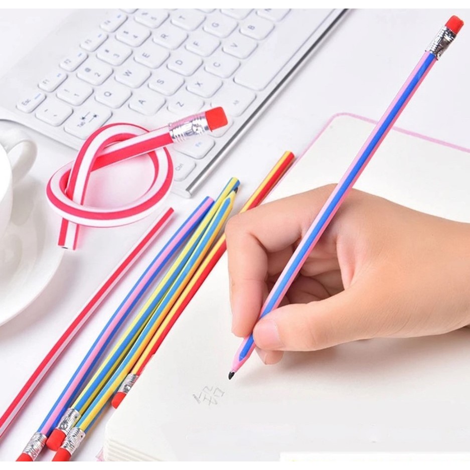 

Pensil Lentur Fleksibel Pensil Gulung Flexibel Pensil Sekolah Lentur Unik Lucu Alat Tulis Sekolah Anak Pencil Karet Inul Dapat Digulung