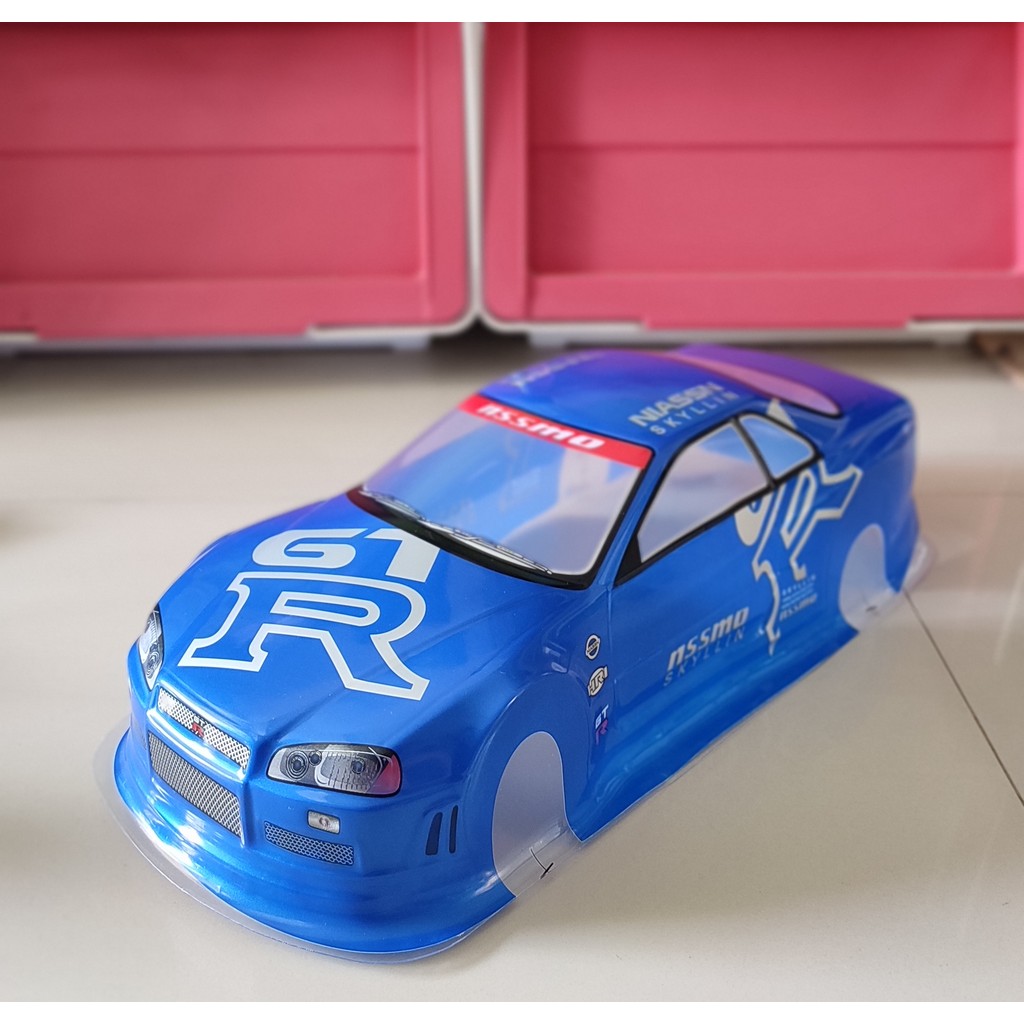 Body RC Onroad Rally Nissan Skyline GTR Skala 1/10