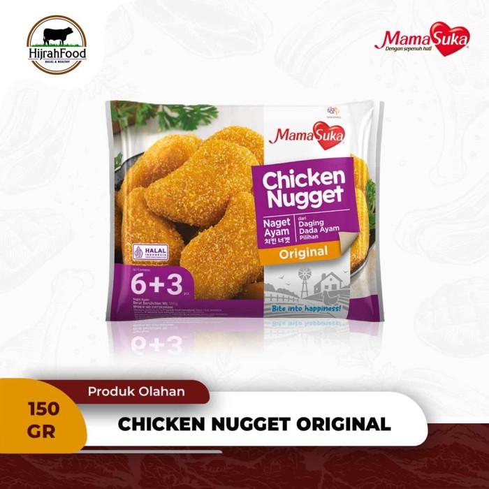 

MamaSuka Chicken Nugget Original 150 gr Naget Ayam dari Daging Dada Ayam Pilihan