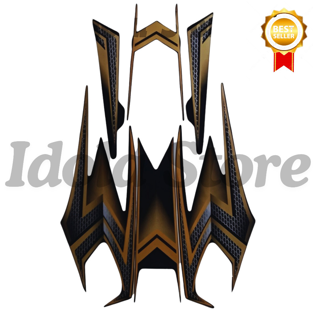 Striping Stiker Motor Yamaha Rx King SE 2004 Gold | Lis Les Body Rx king SE 2004 Gold