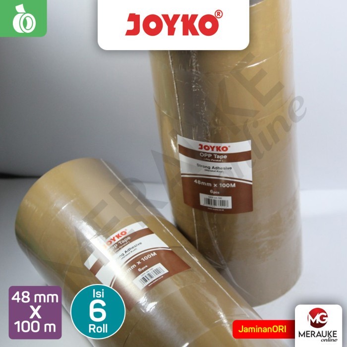 

OPP Lakban Coklat JOYKO 2A-100 48 mm x 100 m (1 Slop: 6 Rol)