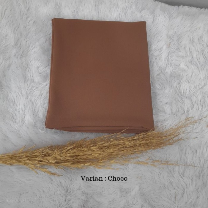 ✨TERLARIS - Syma pashmina instan 2 in 1 (with inner) - choco
