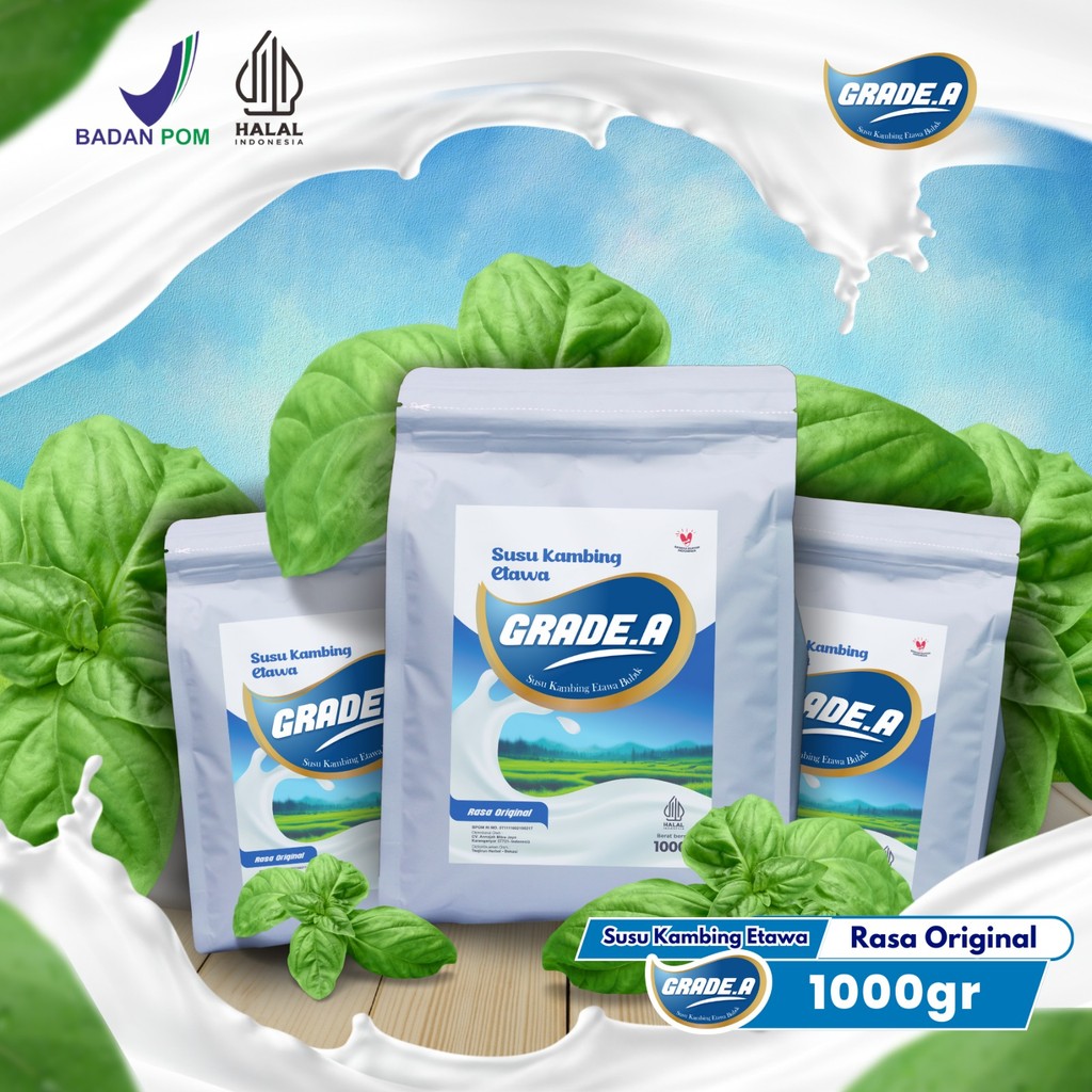 

SUSU KAMBING ETAWA BUBUK GRADE A RASA ORIGINAL 1KG