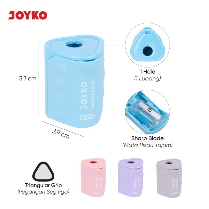 

Sharpener / Rautan / Serutan Pensil Joyko B-174