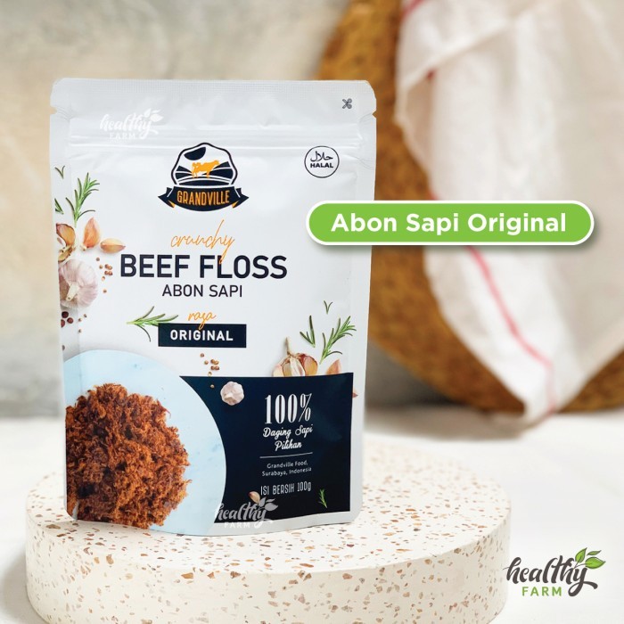 

Grandville Abon Sapi Original Spicy /Abon Non MSG / Crunchy Beef Floss - Beef Original