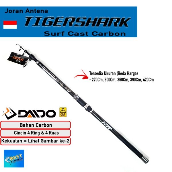 JORAN PANCING ANTENA DAIDO TIGERSHARK SURF CAST CARBON 420CM