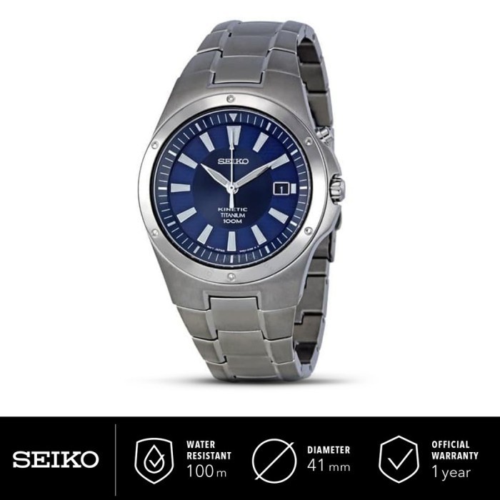 Seiko Pria Kinetic Blue Dial Stainless Steel SKA395P1 Ori