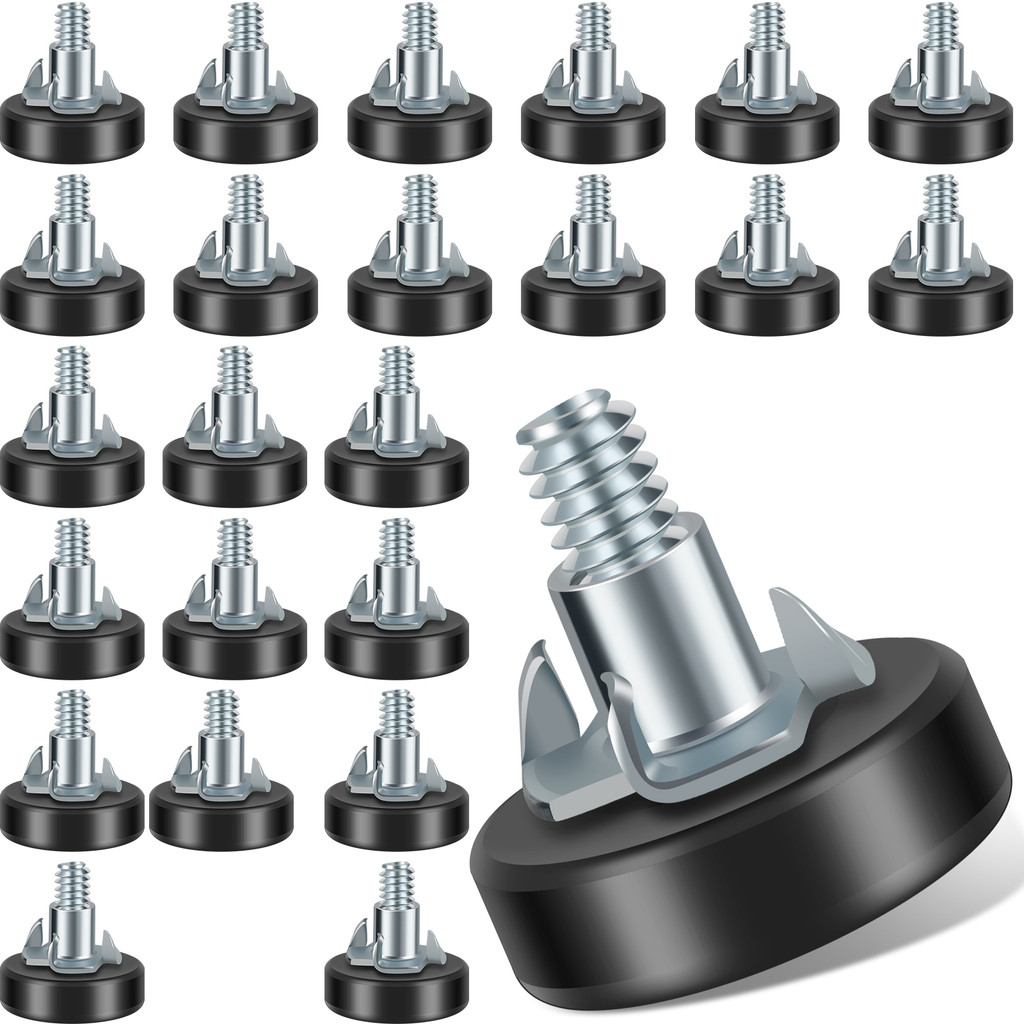 24Pcs Furniture Leveler Adjustable Furniture Leveling Feet M6 Thread Sturdy Chair Leg Leveler Screw 