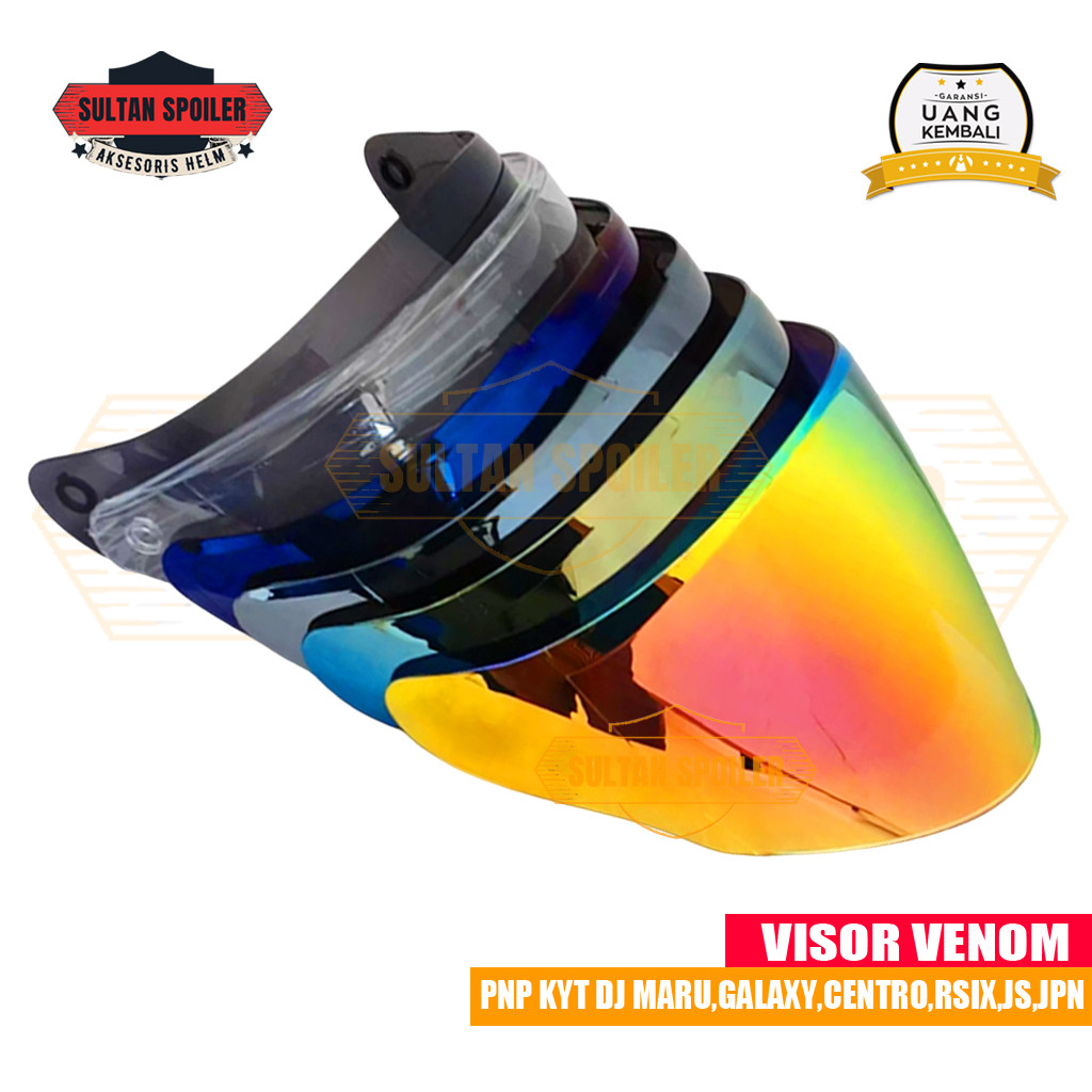 Kaca Helm Kyt Galaxy Slide  Kyt Galaxy Flat R Kaca Venom