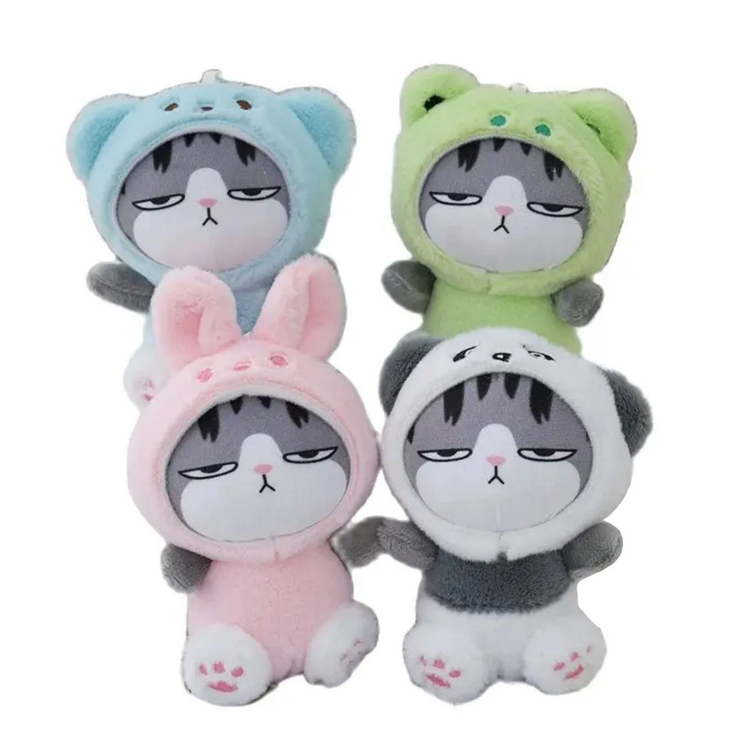 Wholesale 20pcs/lot 12cm cute My Emperor Bazaar plush TOys Kerying animal cat stuffed dolls pendant 