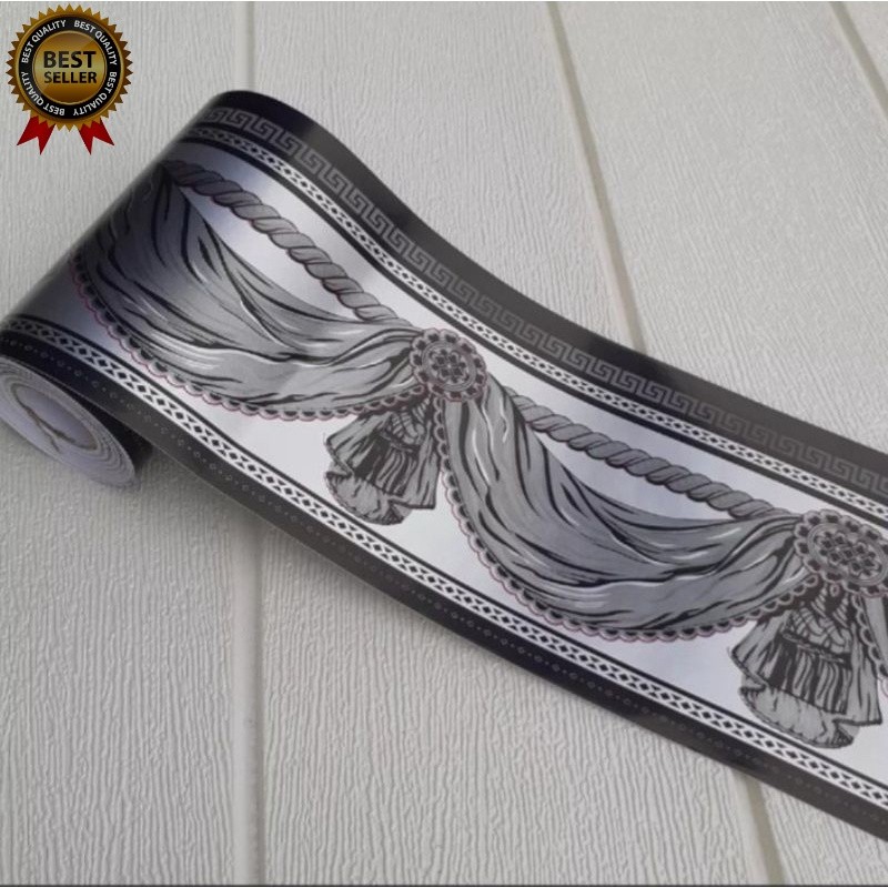 List wallpaper dinding 10cmx 10m border list wallpaper 10 meter list foam