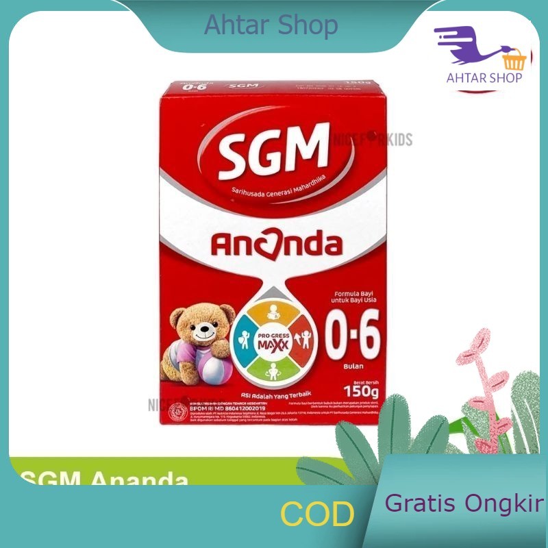 Mycoolcell Sgm Ananda 0 6 Sampai 12 Bulan 120 Gr Susu Formula Pertumbuhan Bayi