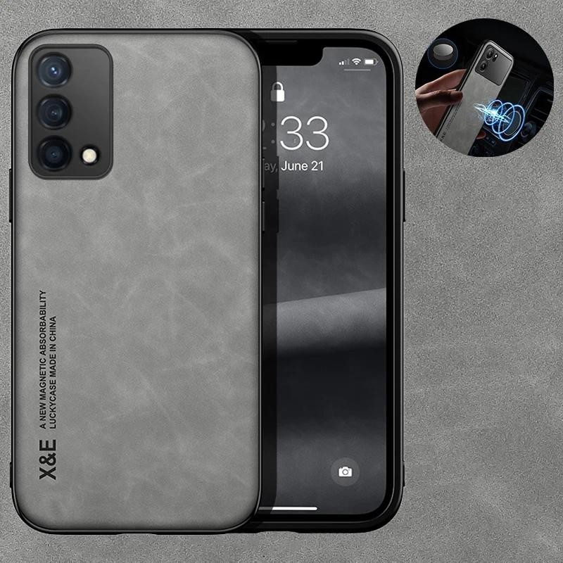 Casing HP Kasus OPPO Realme GT Master Edition Build-in Magnetic Stand Leather Phone Case Untuk Realm