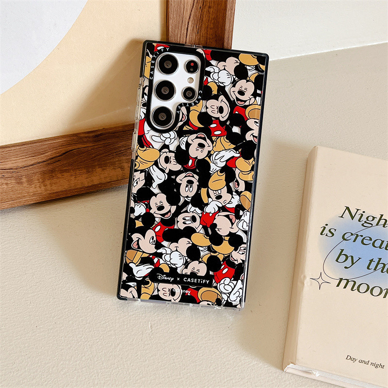  【Mickey Mouse】CASETify Samsung Galaxy S24 Ultra S23 Plus S22 S21 Ultra phone case Popular TPU Shock