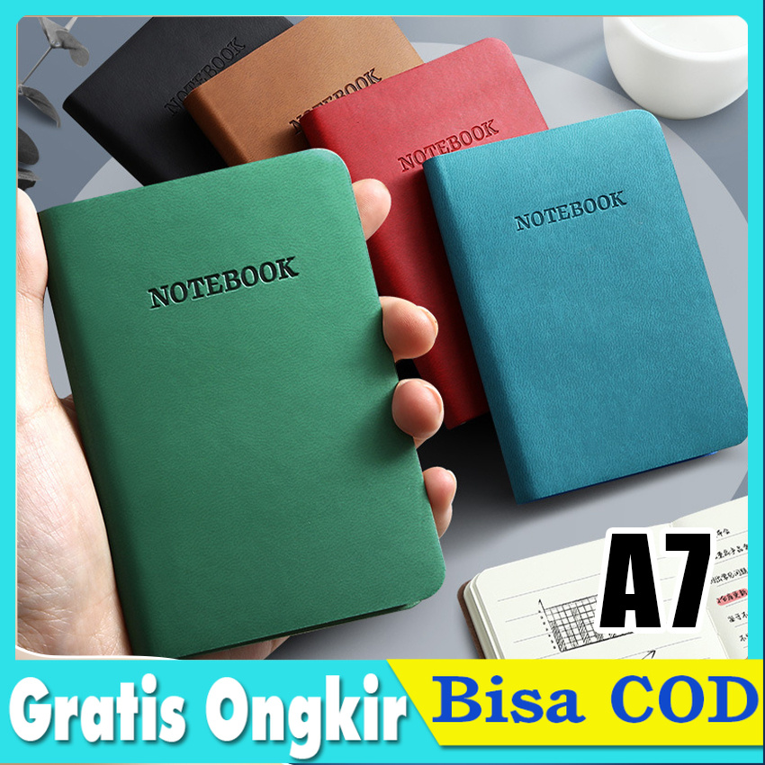 Notebook Mini A7 Buku Catatan Kecil Book Aesthetic Portable Buku Tulis Aesthetic Agenda Tali/ Pocket
