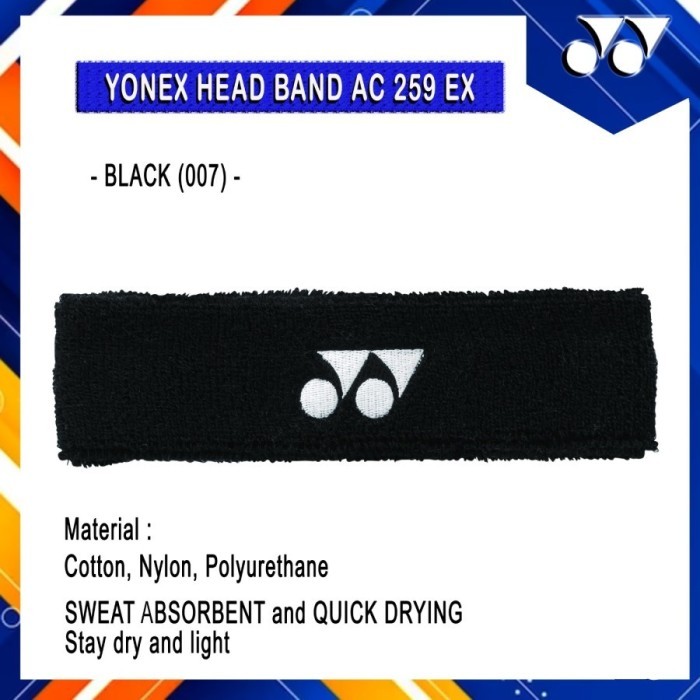 "Anh.S" -  TERMURAH Headband / Deker Kepala Yonex AC259EX / AC 259 EX/ AC259 EX ORIGINAL - WHITE