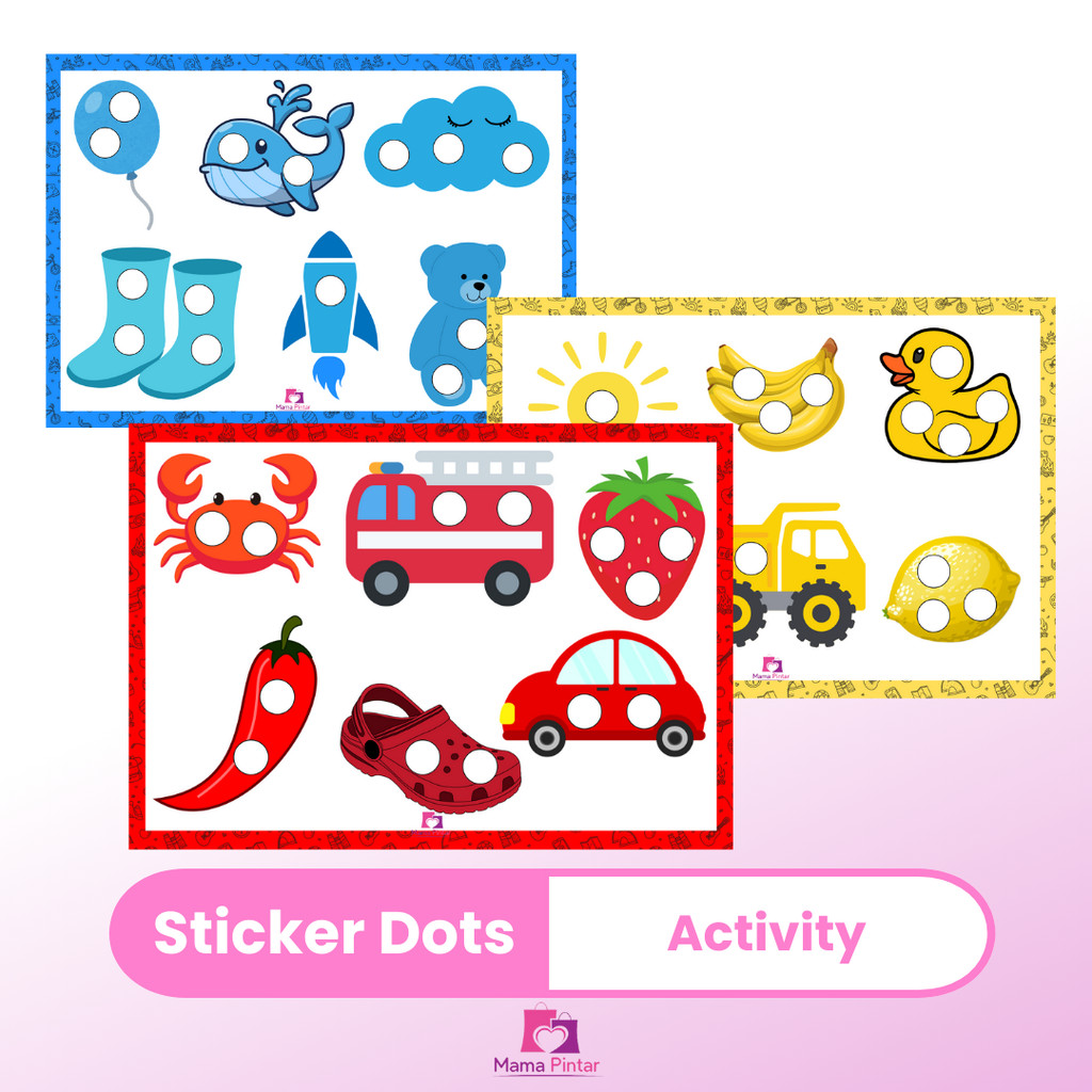 

Sticker Dot Activity Mainan Menempel Sticker Warna Motorik Halus