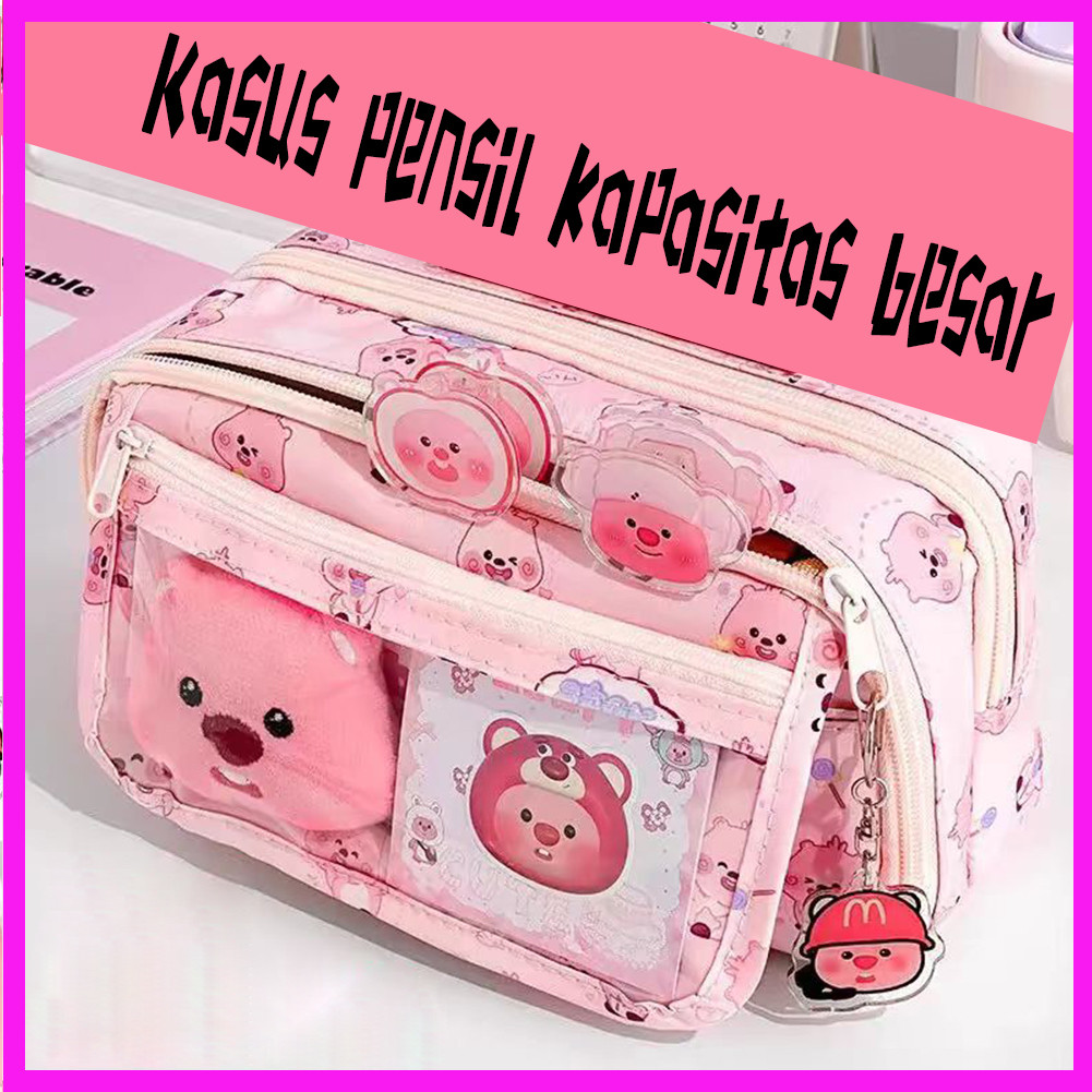 

Untuk Anak Tempat Pencil Tas Pena Aesthetic Pasukan Sekolah Loopy Kotak Pensil Tas Pensil Kapasitas Besar Tempat Alat Tulis