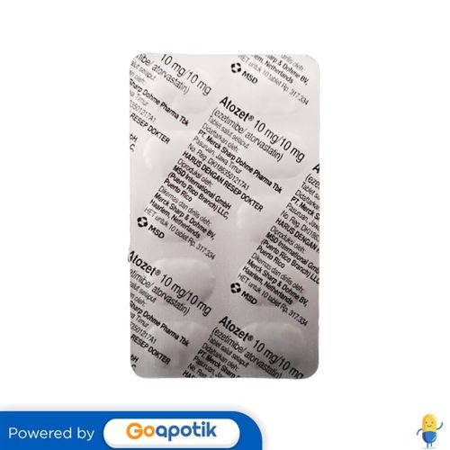 Atozet 10/10 Mg Strip 10 Tablet