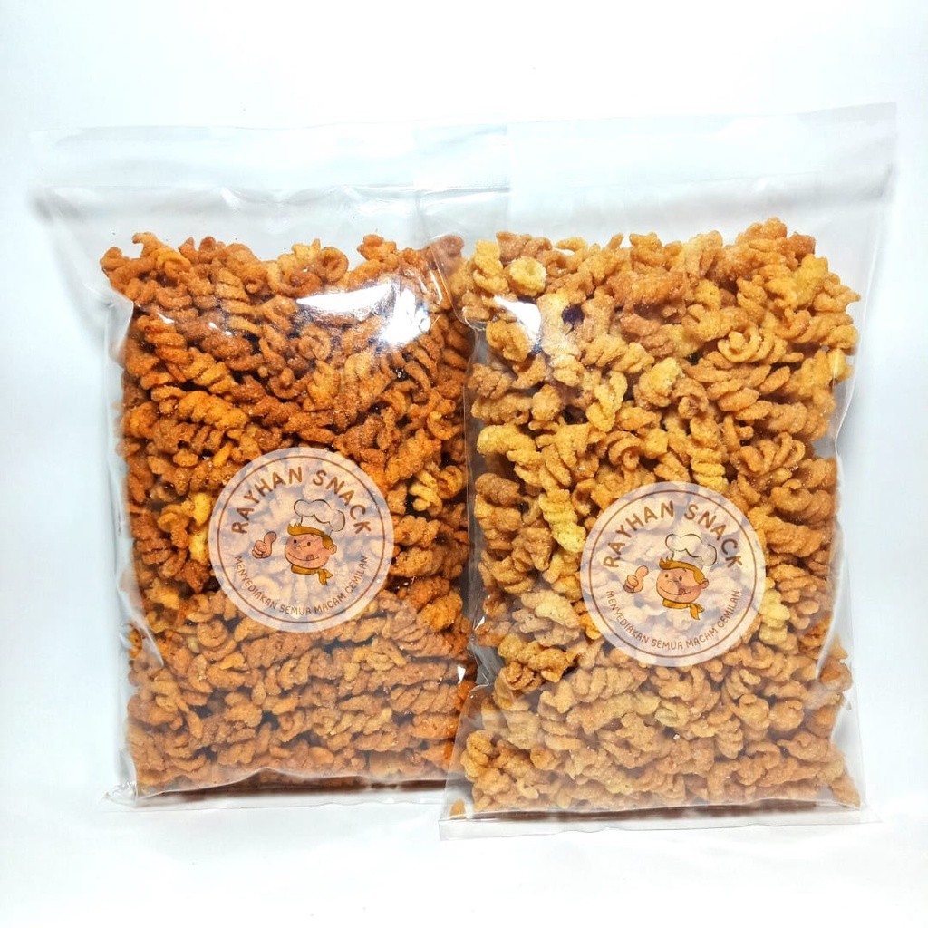 

Makaroni Spiral Pedas Macaroni Ulir Rasa Pedes Asin 160gr