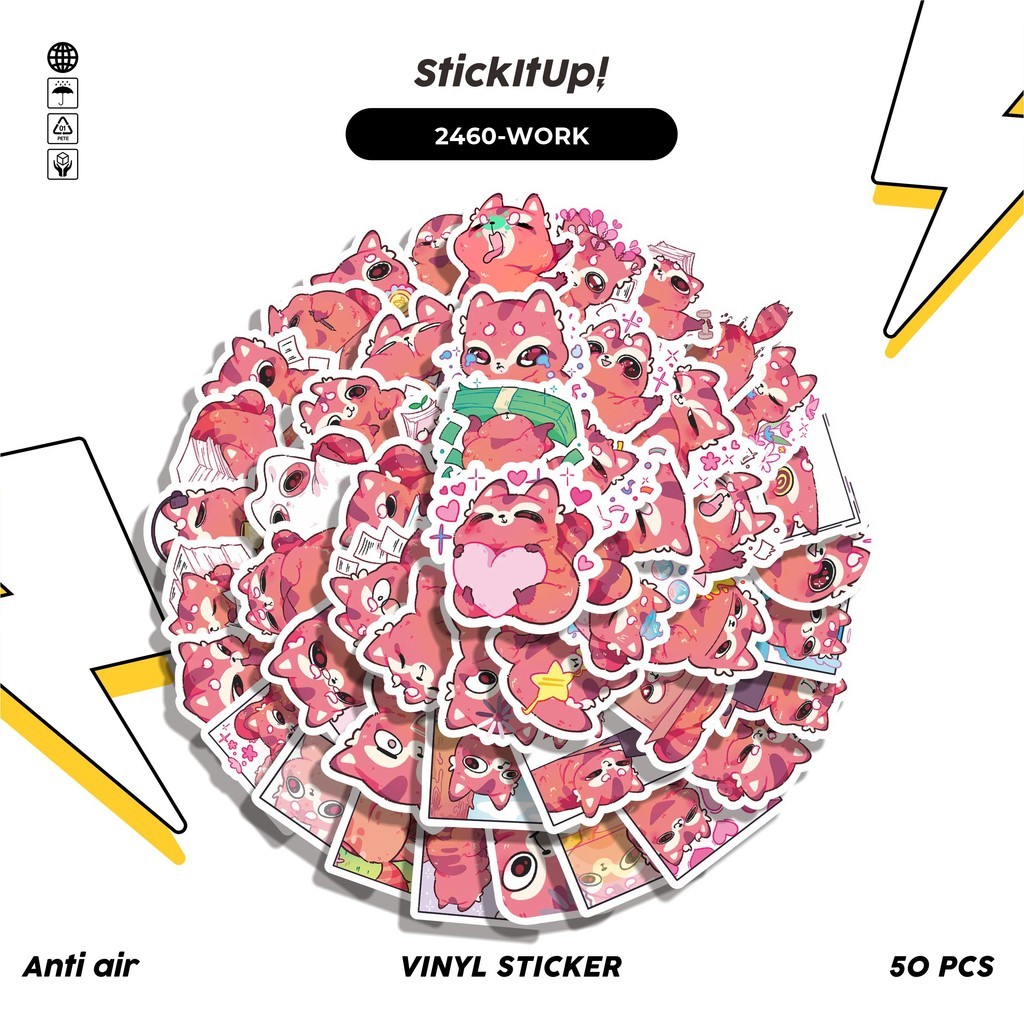 

COD✨ 50 Pcs Stiker FUNNY CHARACTER CUTY WORKY STICKER PACK 50 Lucu Anti Air Untuk Dekorasi Notebook Sepeda Skateboard Handphone DIY