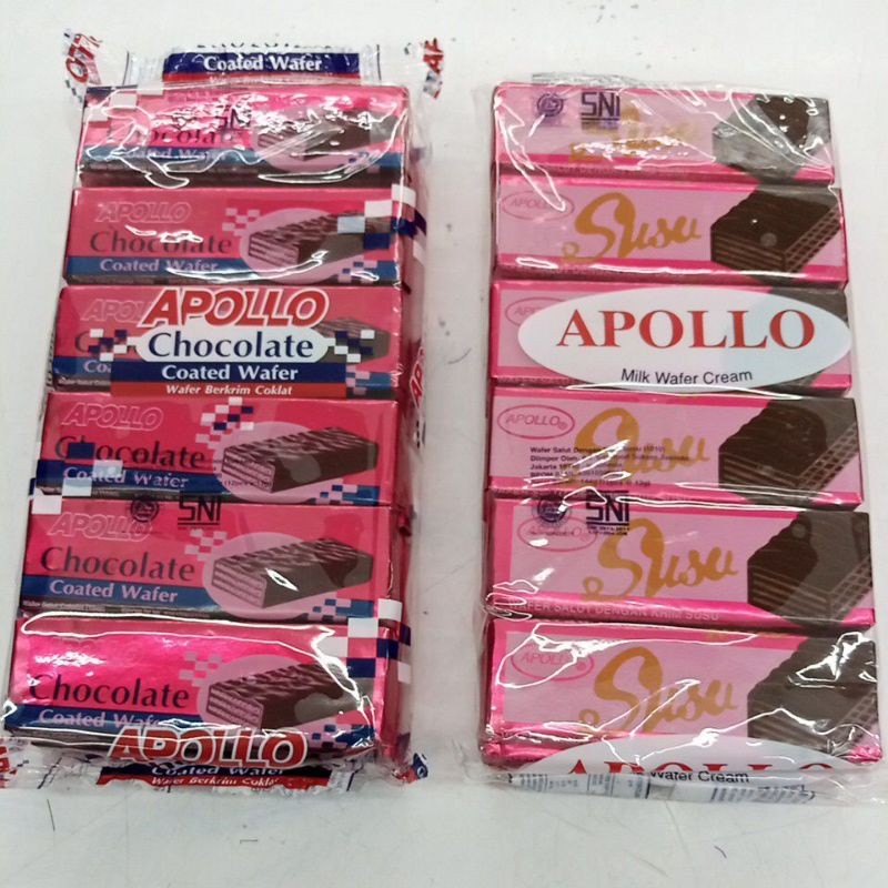 

Wafer Cokelat Apollo Wafer Cream 144 Gram