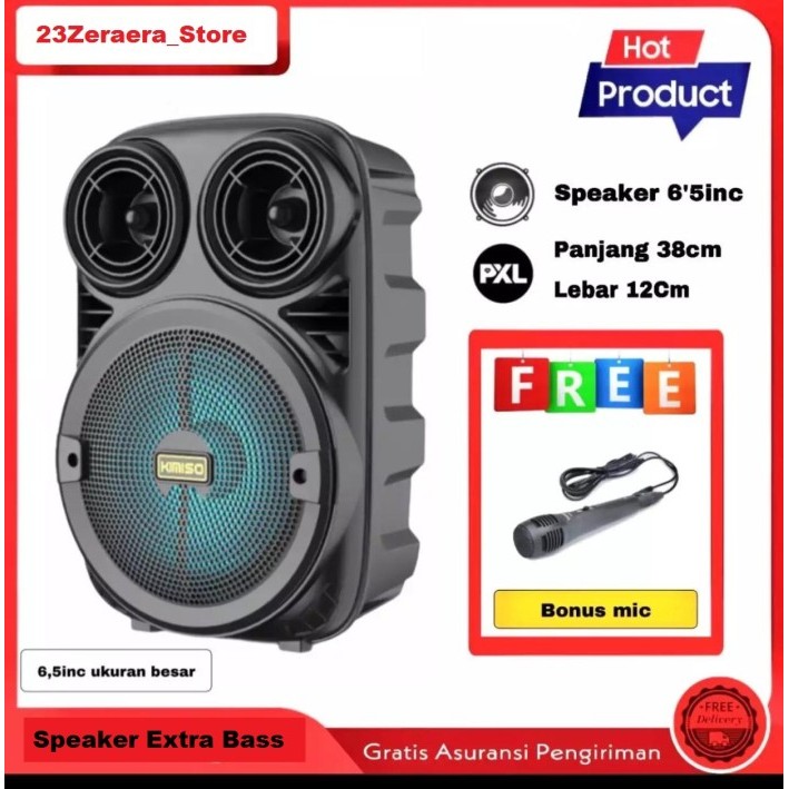 Speaker Bluetooth KIMISO KMS 3381 Free Mic / Speaker Aktif Kimiso COD