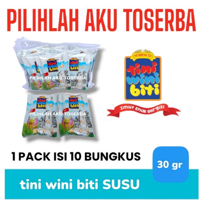 

Biskuit TINI WINI BITI 30 gram Rasa SUSU / MILK - ( HARGA 1 PACK )