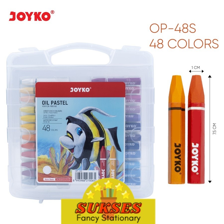 

Crayon Krayon Minyak Oil Pastel Joyko Ki-P-48 (Pp-Case)