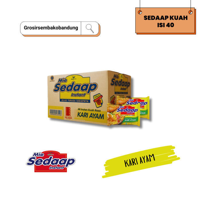 

SEDAAP MIE MIE INSTANT KARI AYAM PCK 72g - 1 Dus - Kota Bandung