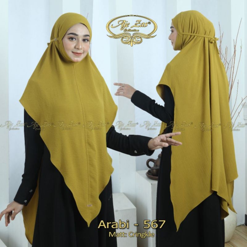 hijab crinkle  jilbab cringkel arabi  khimar crinkle non pet  aje zas collection