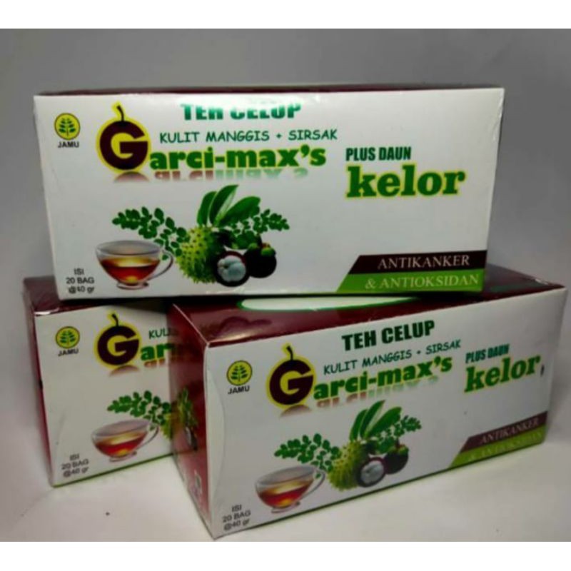 

PROMO PAKET 2 Teh Celup Daun Kelor Plus Kulit Manggis & Sirsak Garci Max's Antioksidan & Anti Kanker TERLARIS