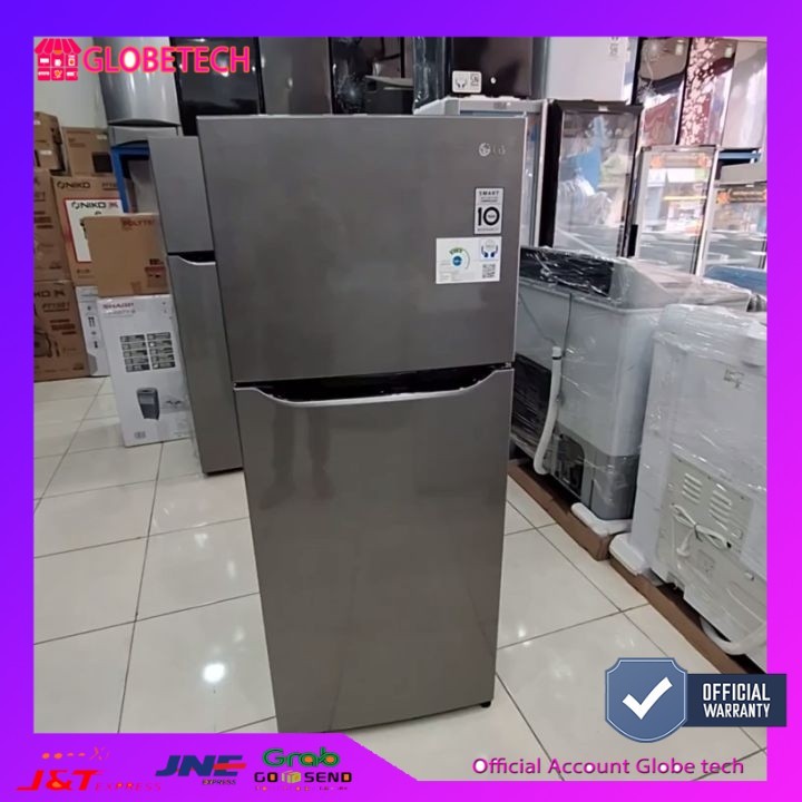 Kulkas LG 2 pintu GN B 202SQIB inverter low watt 187 liter garansi resmi 202 SQIB promo Free ongkir 