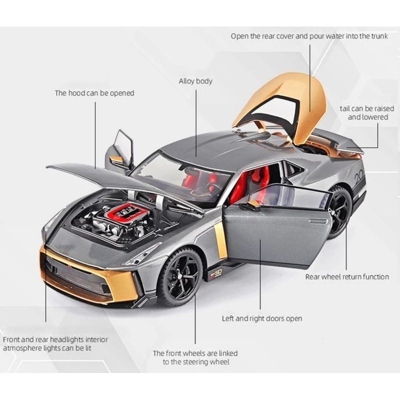 Diecast Miniatur Mobil Nissan GTR 50 DieCast Mobil 1:18