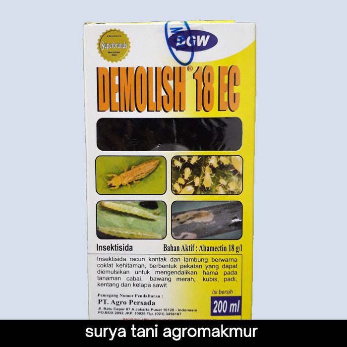 DEMOLISH 18 EC INSEKTISIDA ABAMEKTIN