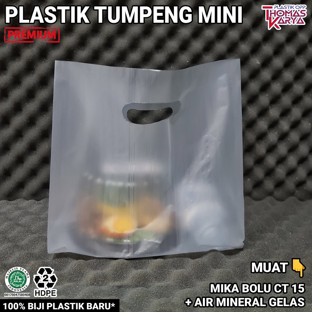 ECER Plastik Dove muat Mika Bulat CT 15 18 20 22 25 / Kantong Tumpeng Mini Bolu Model Jinjing
