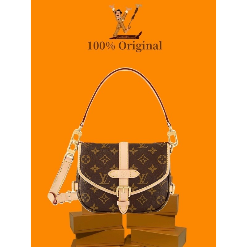 Promosi [️100% asli LV bag]LV Louis Vuitton Saumur BB shoulderbag women's 100% Original/LV tas