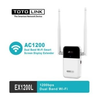 TOTOLINK EX1200L - AC1200 DUAL BAND WIFI SMART SCREEN DISPLAY EXTENDER